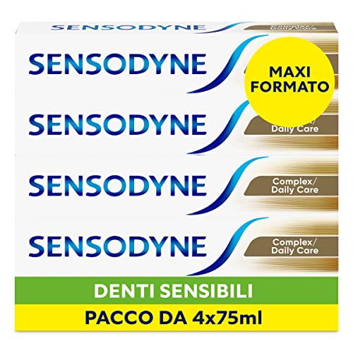 Produktbild: sensodyne zahnpasta für empfindliche zähne, plaque Kontrolle, 4 x 75 ml