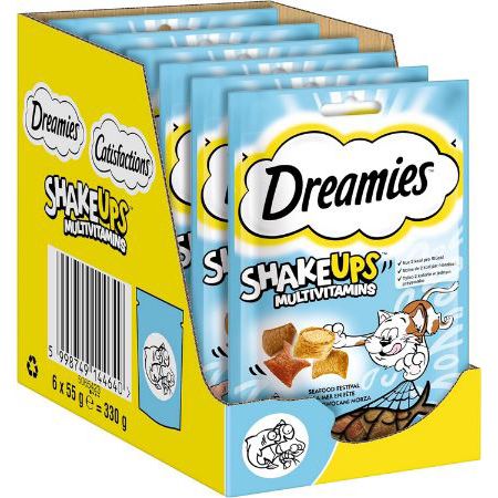 dreamies shake ups 6er pack multivitamine seefood ab 5,57 euro statt 9 euro