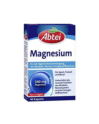 magnesium abtei für muskeln und nerven - 240 mg - 40 kapseln