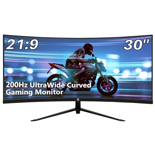 z-edge 30 zoll curved gaming monitor 200hz 1ms 21:9 ultrawide 2560x1080 HDMI DisplayPort