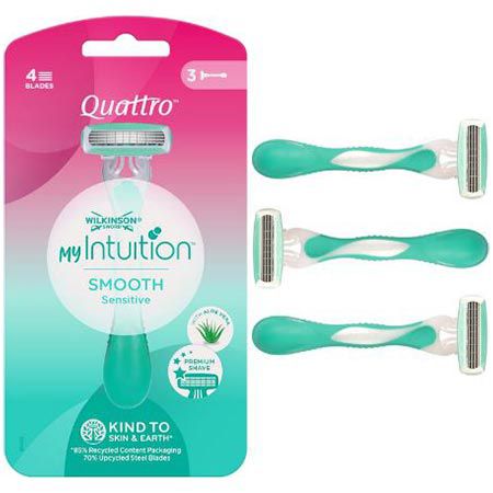 wilkinson sword myintuition smooth sensitive quattro 3er pack ab 3,15