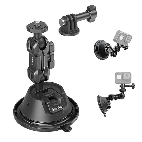 suction cup mount für kamera, smallrig halterung für gopro hero 13/12/11