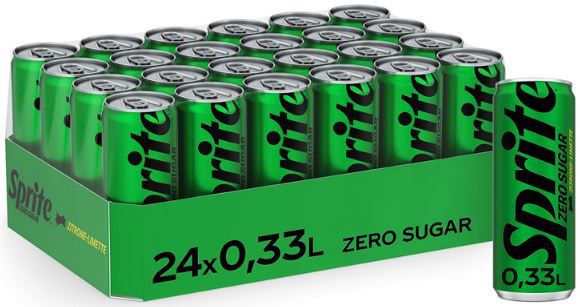 sprite zero sugar 24x 0,33l dose für 14,84  62 cent pro dose