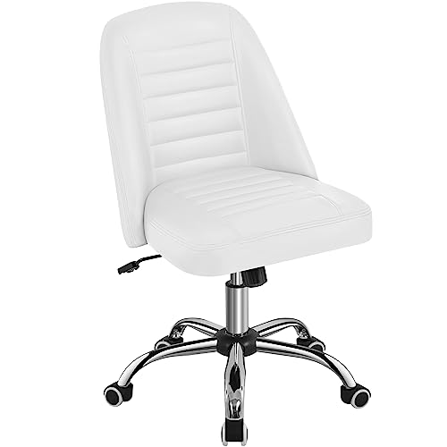 yaheetech bürostuhl ohne armlehne drehstuhl mit rollen für schreibtisch