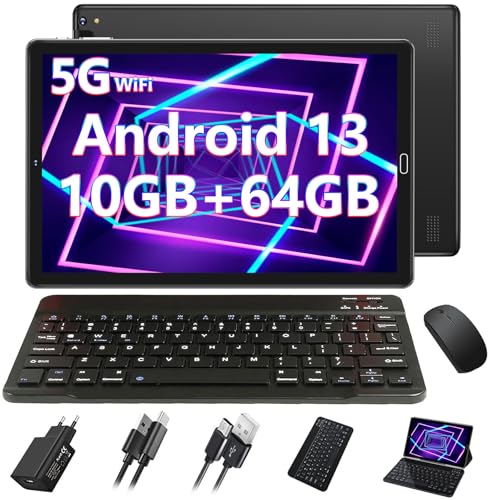 goodtel android 13 tablet 10 zoll 10gb ram 64gb rom 5g wifi bluetooth rot