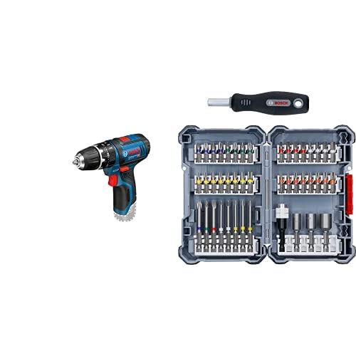 bosch professional akku schlagbohrschrauber gsb 12v-15 ohne akkus, bit-set 44+1