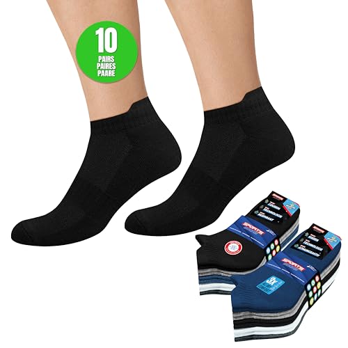 soxco sneaker socken herren 43-46, damen 35-38, kurze sportsocken, mehrfarbig