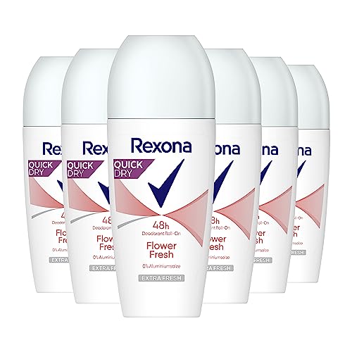 Rexona Deo Roll-On Flower Fresh 6x50 ml blumiger Duft für frische Stunden