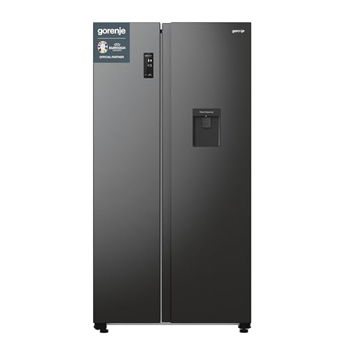 Produktbild: Gorenje NRR 9185 EABXLWD Side by Side Kühl-Gefrierkombination 178,6 cm, schwarz