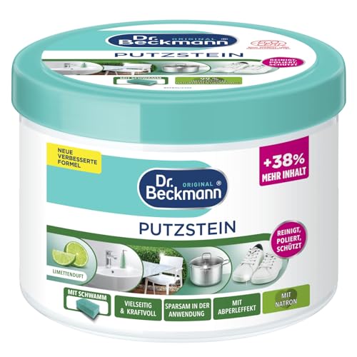 dr. beckmann putzstein universalreiniger für den haushalt inkl. putzschwamm 550 g