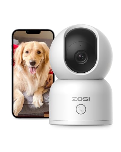 zosi 2k wlan indoor kamera, 360 schwenkameras, ai personenerkennung, c518