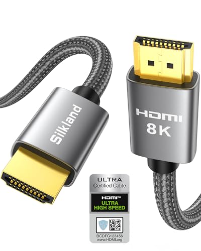 hdmi 2.1 kabel 8k 2m silkland eARC 48Gbps für ps5 4k 120Hz dolby atmos