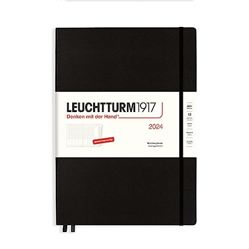 Entdecken Sie den LEUCHTTURM1917 Weekly Planner Master 2024! Ideal für Organisation und Planung, mit Extra-Buch für Adressen und Jubiläen. Optimal für Ihr Jahr.