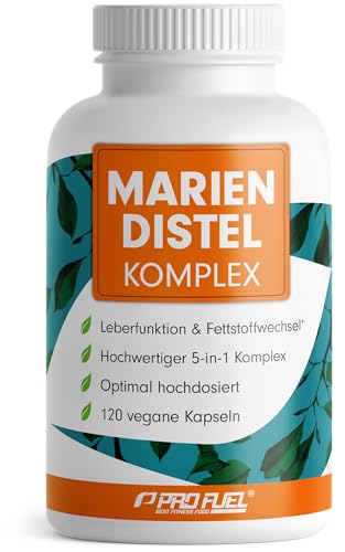 mariendistel kapseln hochdosiert 120x - leberfunktion, fettstoffwechsel, 200 mg silymarin