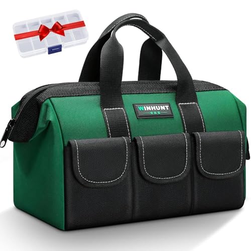 Produktbild: Werkzeugtasche WINHUNT 31 cm, grün 1680D Polyester für Heimwerker und Handwerker