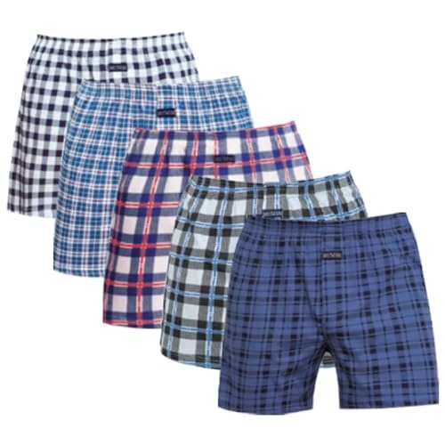 merking herren boxershorts baumwolle unterhosen männer 3/4/5er pack SJDK2205M-5Pack01-M