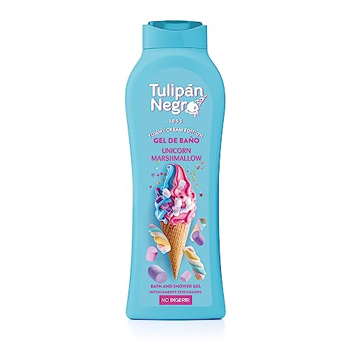 tulpe schwarz duschgel unicorn marshmallow 650 ml feuchtigkeitsspendend intensiv parfümiert