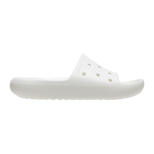 crocs classic slide v2 sandalen unisex weiß 42/43 eu