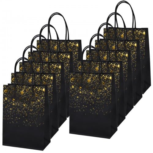 Cozlly papiertüten 10 stück geschenktüten candy tüten mit griffen kraftpapier