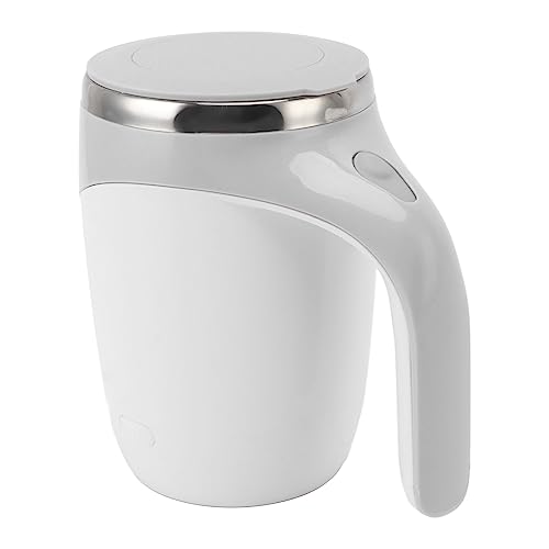 selbstrührende tasse qcwwy mit usb-ladung, waschbar, für reisen - weiss