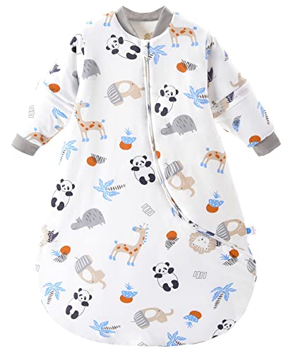 chilsuessy baby schlafsack winter bio baumwolle langarm für kinder schlafanzug