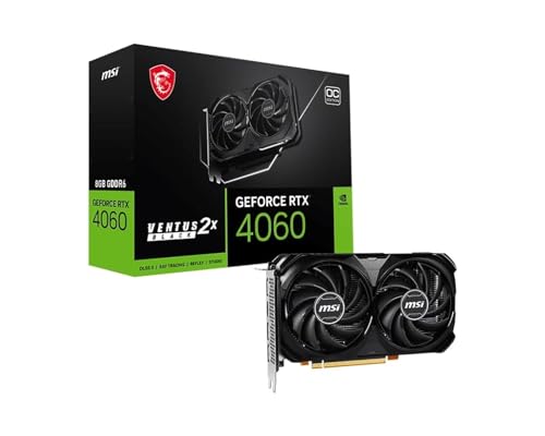 Produktbild: msi geforce rtx 4060 grafikkarte 8g oc schwarz für 281,99 euro statt 304 euro