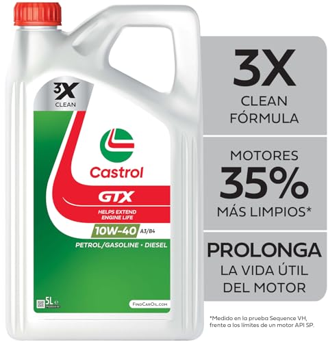 castrol gtx 10w-40 motoröl a3/b4 5l - hochleistungsöl für autos