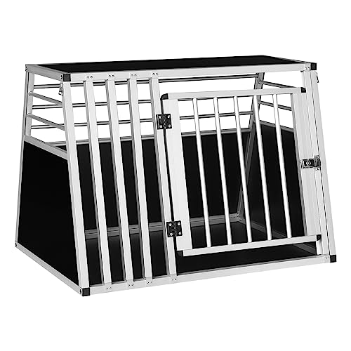 hundetransportbox eugad alubox für border collie, australian shepherd, 92 x 66 x 65 cm