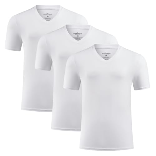 Produktbild: hunter&hawks Herren T-Shirt 3er Pack Viskose Bambus, Größe M-6XL, cool-dry