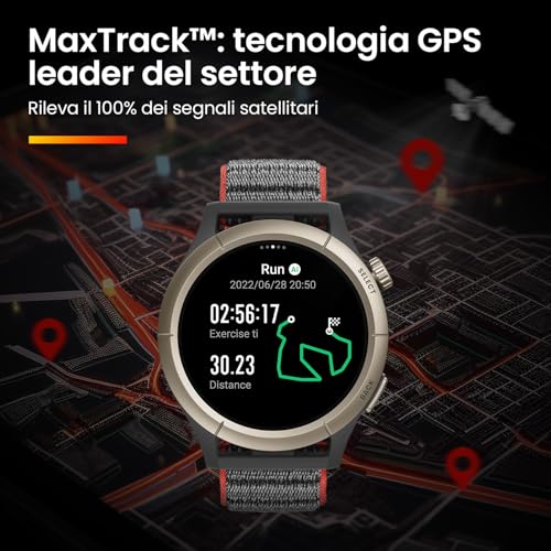 amazfit cheetah lauf-smartwatch, dual-band-gps, herzfrequenzmesser, alexa, 8/14 tage akkulaufzeit