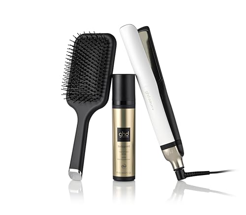 ghd platinum+ geschenkset mit bodyguard und paddle brush