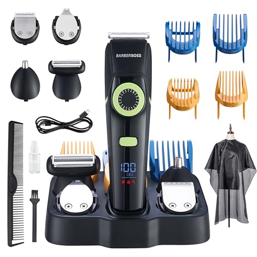 bartschneider barberboss men, groomer kit mit nasenhaartrimmer, 39 schnittlängen, wasserdicht