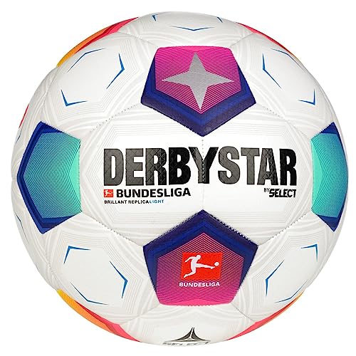 derbystar fußball bundesliga brillant replica li, unisex, multicolor, größe 5