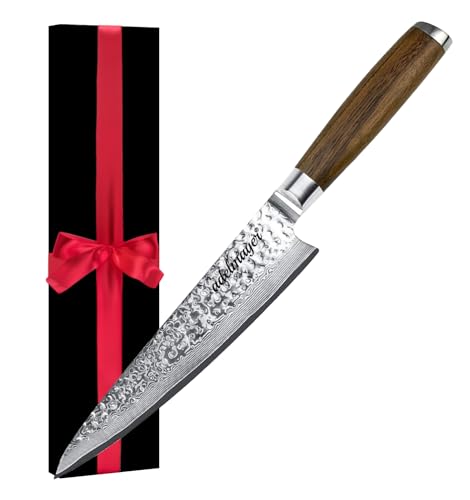 adelmayer damastmesser 20 cm küchenmesser mit scharfer klinge ohne zubehör