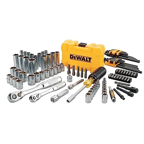 deWALT mechaniker werkzeugset 108-teilig metrisch imperial 1/4 zoll 3/8 zoll