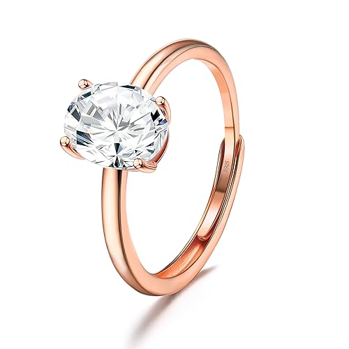 jewebella 925 sterling silber ringe damen verstellbarer ringschmuck mit cubic zirkonia