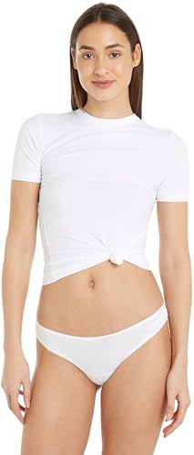 Calvin Klein Damen Thong Unterwäsche 3er Pack, Weiß, 3XL