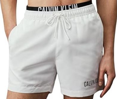 calvin klein herren badeshorts mittel lang in blau für 31,95 euro statt 45 euro