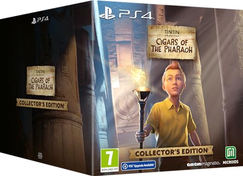 tintin reporter: cigars of the pharaoh - collector's edition ps4, steelbook, artbook, figur