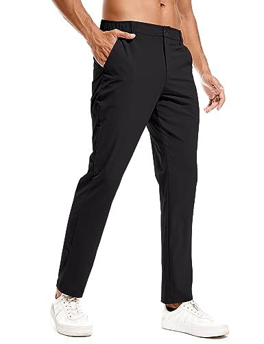 holure herren golf hosen wasserdicht slim fit stretch outdoor schwarz-40 mit taschen