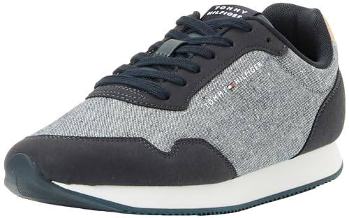 tommy hilfiger herren sneaker runner schuhe blau desert sky größe 40