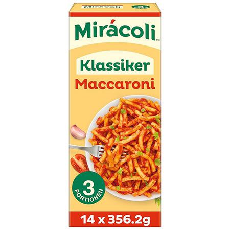 miracoli maccaroni klassiker 14 x 3 portionen je 356,2g ab 35,09