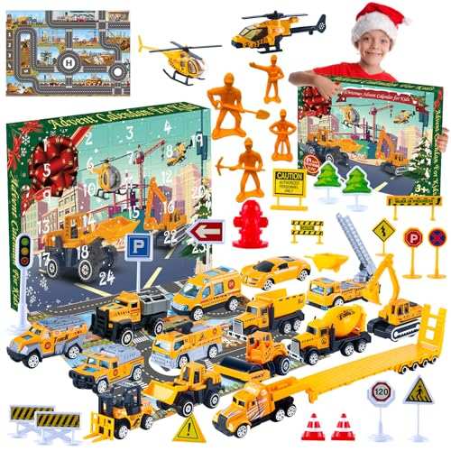 adventskalender 2024 akosuntoys kinder auto spielzeug für 3-8 jahre Jungen Mädchen