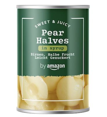 birnen halbe frucht leicht gezuckert 411g by Amazon ab 1,13