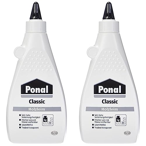 Ponal Classic Holzleim für Montage und Fugenverleimungen, 2x550g