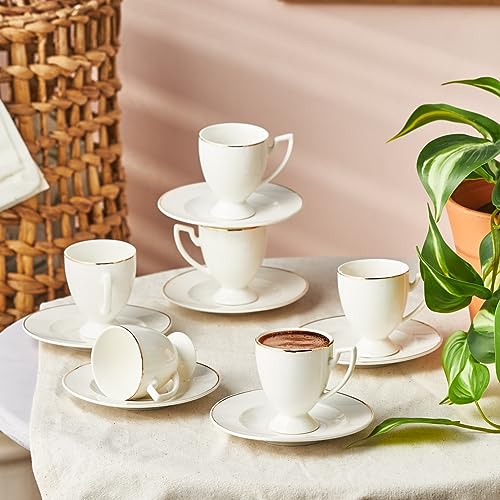 karaca boyoz 6 personen kaffee tassen-set 85 ml, coffee tassen, design