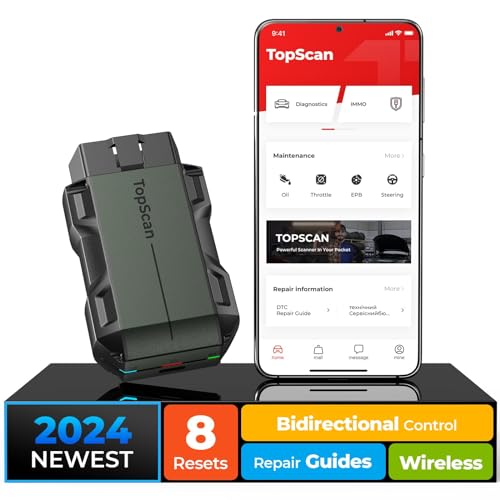 obd2 diagnosegerät TOPDON Topscan Lite-A, bluetooth, bidirektionale kontrolle, iPhone, Android