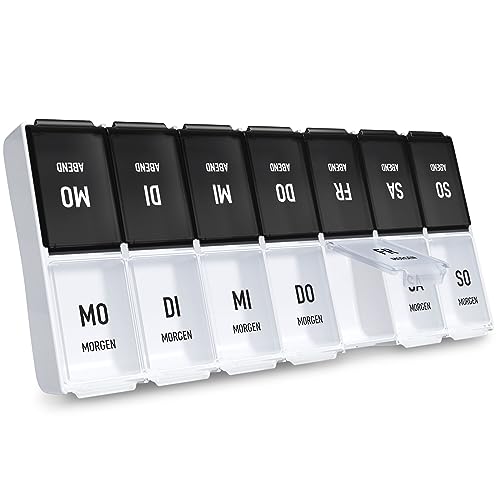 tablettenbox 7 tage morgens abends für medikamente - prime