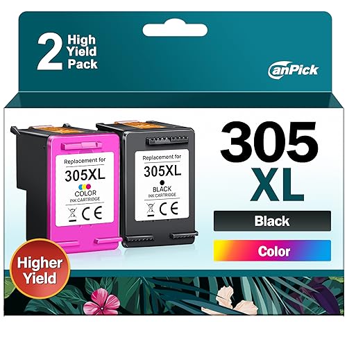 canpick 305 xl druckerkartuschen schwarz farbe ersatz für hp 305 deskjet envy 2720e 6400