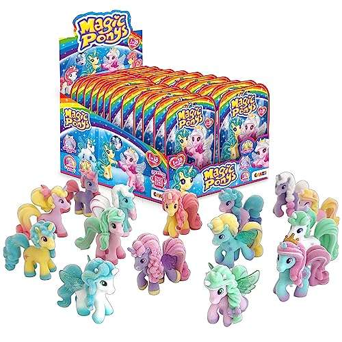 craze magic ponys komplettset mit 24 figuren, tattoos und zubehör